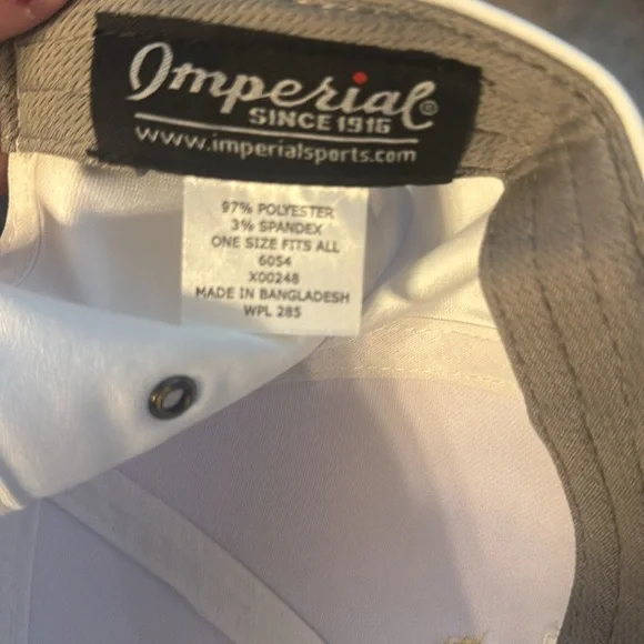 Anheuser Busch vintage golf eagle hat NWT white gold